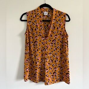 CAbi 3792 Prowl Women’s Leopard Print Blouse Size Small.